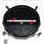 18 Inch Surface Cleaner for Pressure Washer with 4 Wheels, Driveway Power Washer Attachment with 2 Extension Wands and 2 Replacement Nozzles, 3600 PSI, Black Image 5