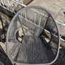 Pair of woven garden chairs Image 7