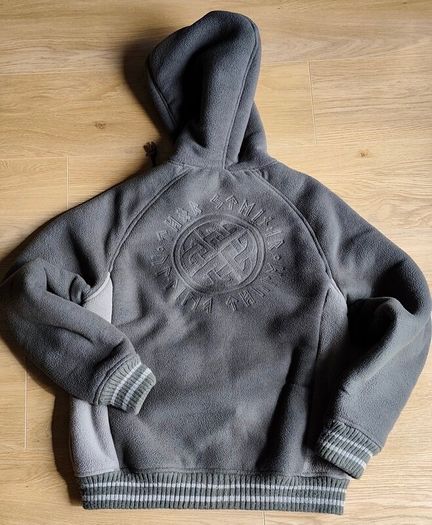 Fleece hooded jacket