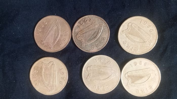 Job Lot of Irish Pre-Euro Coins (10p, 20p, 3d Rabbits)