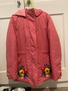 Pink girls' winter jacket