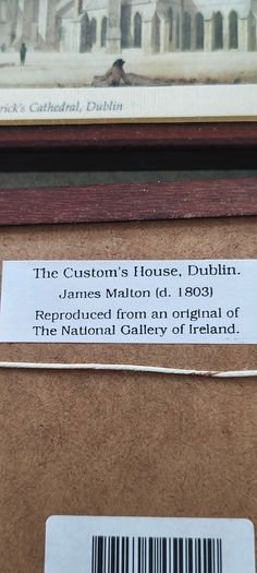 Set of  4 small framed pictuer of  Dublin different scenes.