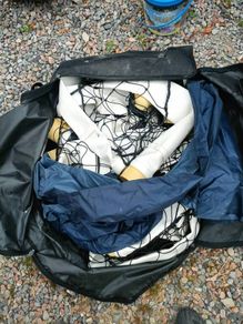 Sturdy Inflatable goals in a bag 2m x 3m