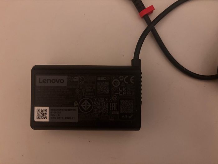 NEW Lenovo 65W USB-C Laptop Charger AC Power Adapter (UK/IE Plug)