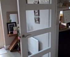 White Glazed Internal Shaker Door