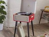 Red Record Player Vintage Style
