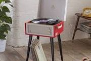 Red Record Player Vintage Style