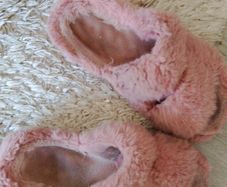 worn flip flops pink
