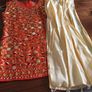 INDIAN COSTUME (top, trousers and matching scarf) Aged 8-10 Image 4