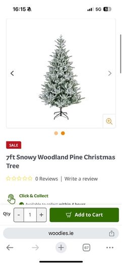 snowy Christmas tree