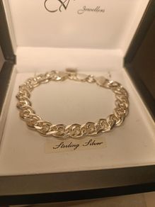 Sterling Silver Double Curb Link Bracelet