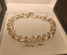 Sterling Silver Double Curb Link Bracelet