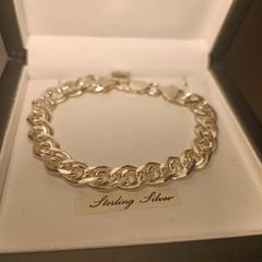 Sterling Silver Double Curb Link Bracelet