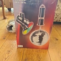 Disco ball and light