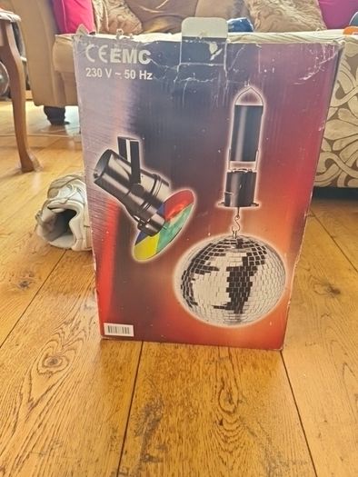 Disco ball and light