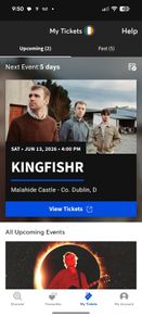 kingfisher tickets malahide