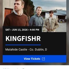 kingfisher tickets malahide