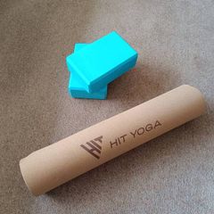Yoga Mat (NWOT) + Free Blocks