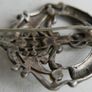Vintage Sterling Silver Celtic Connemara Marble and Marcasite Dagger Pin Brooch 14,56g Image 8