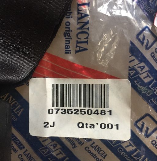 Rear Seat Belt Buckle (Fiat Seicento)