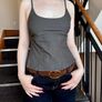 H&M Grey Structured Cami Top - Size M/38/10 Image 2