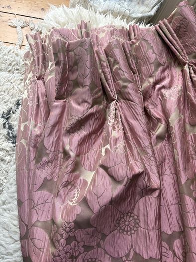 Beautiful fleece interlined curtains from period home. Make an offer.