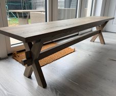 Diamond Furniture Horsen Y-Leg Bench 180cm