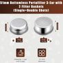 51mm Bottomless Portafilter 3 Ears, Compatible with Delonghi EC680/EC685  100% Stainless Steel with 2 Filter Baskets(Single+Double Shots), WDT Tool, Puck Screen, Metal Base, Solid Wood Handle Image 4