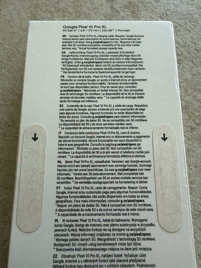Sealed Google Pixel 10 Pro XL incl case and warranty