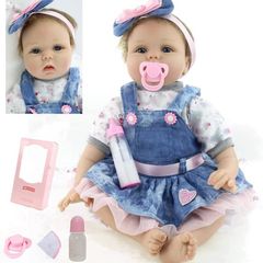 Realistic 22''/55cm Reborn Baby Dolls Real Life Soft Silicone Vinyl Reborn Dolls Lifelike Reborn Toddler Girls Handmade Boy Girl Toy (FREE POSTAGE)