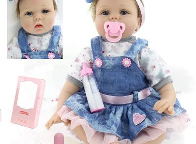 Realistic 22''/55cm Reborn Baby Dolls Real Life Soft Silicone Vinyl Reborn Dolls Lifelike Reborn Toddler Girls Handmade Boy Girl Toy (FREE POSTAGE)