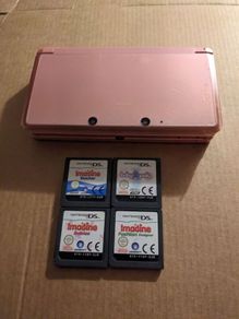 Nintendo 3DS Pink + Games bundle