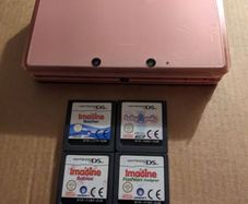 Nintendo 3DS Pink + Games bundle