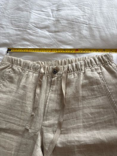 BRAND NEW - Men's cream linen pants, large