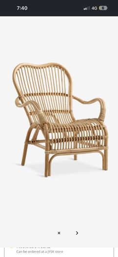 Jysk rattan armchair
