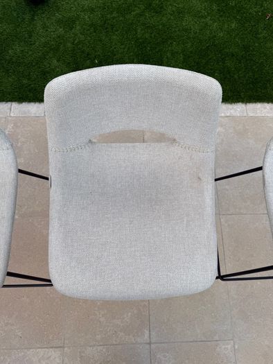 Set of 4 Kave Home Zahara Beige Bar Stools