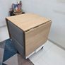Modular and Wood Finished Dining Table with Stools Image 3