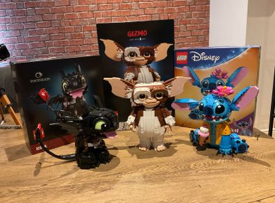 LEGO 10375 Toothless / 21361 Gizmo / 43249 Stitch