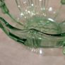 Vintage Stolzle Art Deco Green Glass Bowl 22cm Uranium glass Image 7