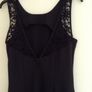Black dress with lace back detail Image 2