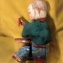 VINTAGE Mechanical Little Shoemaker by Alps Japan Clockwork Windup - Tin Image 3