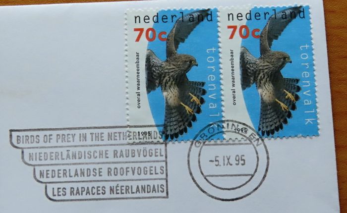 Bird of Prey ECU proof coin & stamps cover 1995