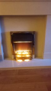 Gold Electric Fire
