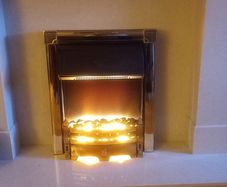 Gold Electric Fire