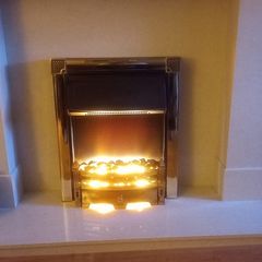 Gold Electric Fire