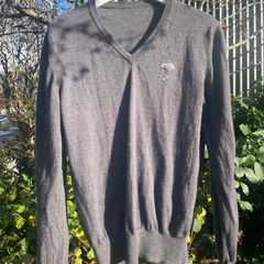 Vintage Versace wool v-neck jumper