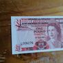 A/UNC 1983 Gibraltar One Pound Banknote Image 2
