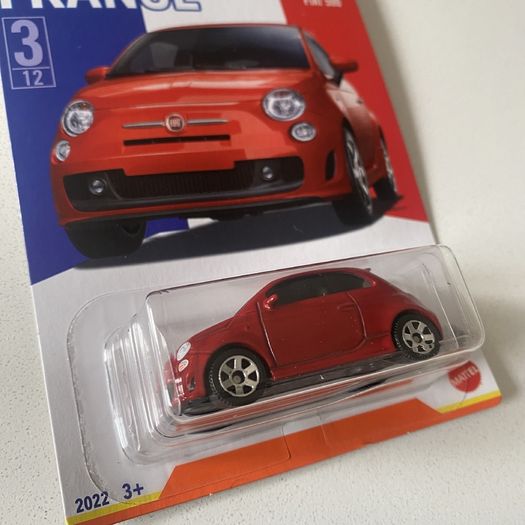 Tesla Roadster, VW Transporter, Fiat 500, Lamborghini Gallardo, Jeep Renegade - Stars of France 2022 Assortments - Exclusive Matchbox