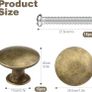 NEW SALE | 15PCS 30MM Vintage Bronze Style Round Knobs Drawers Knobs Furniture Knobs Drawer Handles Vintage Antique Brass Knob for Cabinet Drawer Image 2