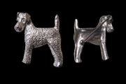 Silver Brooch Terrier Pin